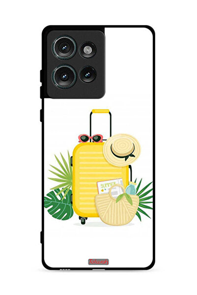 Tolwak غطاء حماية لهاتف موتورولا إيدج 50 برسومات فنية رقمية صيفية