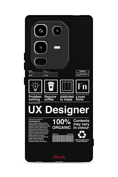 Tolwak Infinix Note 50 Pro 4G Protective Case Cover Ux Designer Sticker