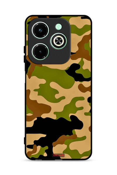 Tolwak غطاء حماية لهاتف Infinix Hot 40i 4G بنمط رقمي تجريدي مموه