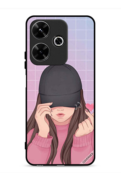 Covernex غطاء حماية لهاتف شاومي ريدمي 13 4G، قبعة سناب لوف جيرل