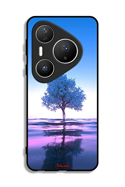 Tolwak غطاء حماية لهاتف هواوي بيورا 80 برو بلس، شجرة نيون، انعكاس مائي، فن رقمي