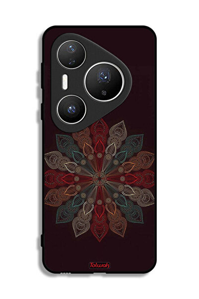 Tolwak غطاء حماية لهاتف هواوي بيورا 80 برو بلس بنقشة زهرة ماندالا