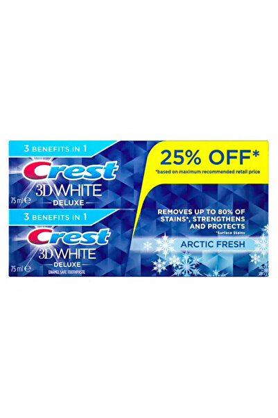3D معجون أسنان كريست وايت أركتيك فريش، 75 مل × 2