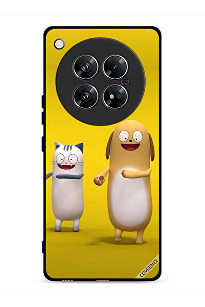 Covernex غطاء حماية لهاتف Infinix Zero 40 بتصميم قصة قطة وكلب