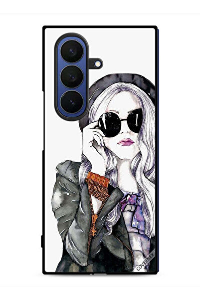 Covernex غطاء حماية لهاتف سامسونج جالاكسي زد فولد 7 - فتاة أنيقة ولطيفة