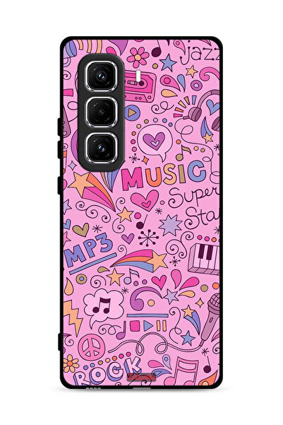 Tolwak غطاء حماية لهاتف Infinix Hot 50 Pro 4G مع علامات موسيقية