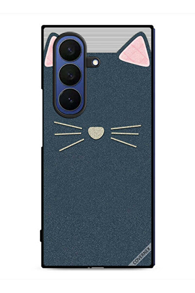 Covernex غطاء حماية من الجلد بتصميم قطة من سامسونج جالكسي زد فولد 7