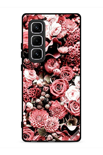 Covernex غطاء حماية لهاتف Infinix Hot 50 Pro 4G بلون الخوخ والورود