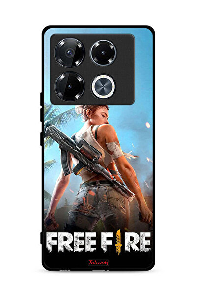 Tolwak غطاء حماية لجهاز Infinix Note 40 Pro Plus 5G بتصميم فري فاير