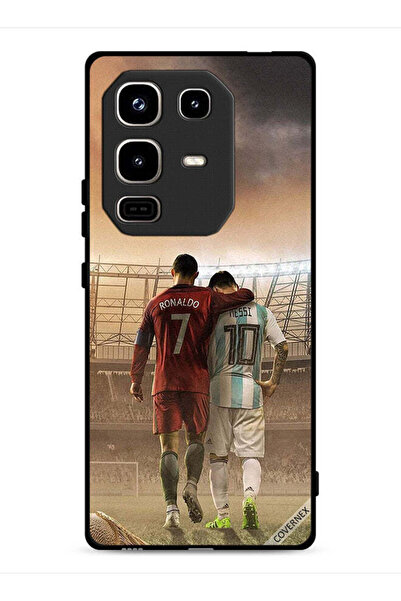 Covernex غطاء حماية لهاتف Infinix Note 50 Pro 4G بتصميم ميسي وكريستيانو رونالدو