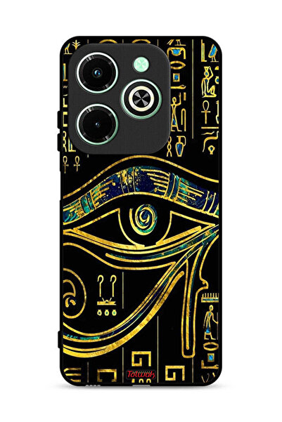 Tolwak غطاء حماية لهاتف Infinix Hot 40i 4G بتصميم عين فنية