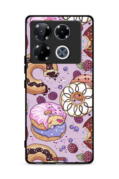 Tolwak غطاء حماية لهاتف Infinix Note 40 Pro Plus 5G برسومات دوناتس