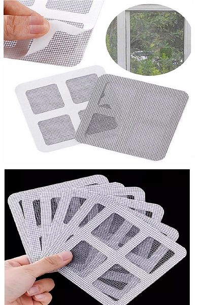 Kanonik Education 15 Pieces Adhesive Cuttable Torn Door-Window Fly Screen Repair Repair Tape