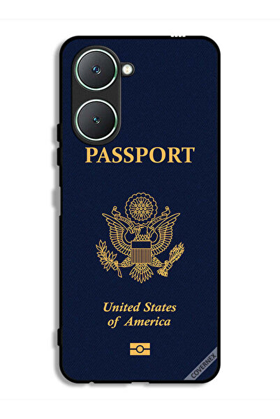 Covernex غطاء حماية لهاتف Vivo Y18i 4G بنقشة جواز السفر الأمريكي