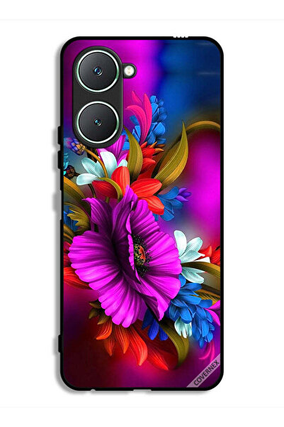 Covernex غطاء حماية لهاتف Vivo Y18i 4G برسومات زهور عالية الدقة