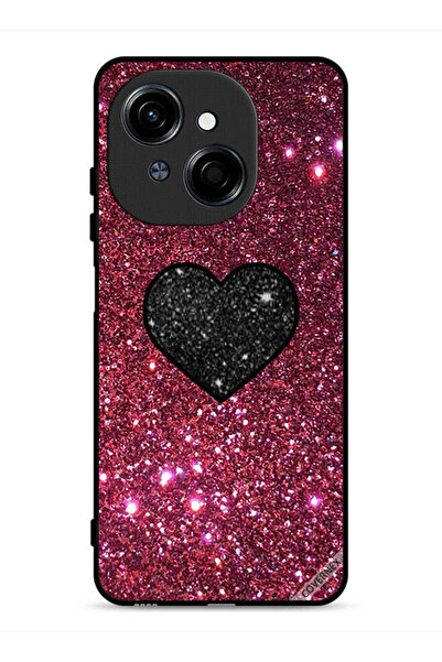 Covernex غطاء حماية لهاتف تكنو سبارك جو 1 إس 4 جي بتصميم قلب لامع