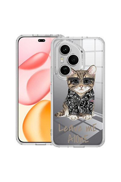 bestcase Carcasă transparentă din silicon pentru Honor 400 Pro, Leave Me Alon...