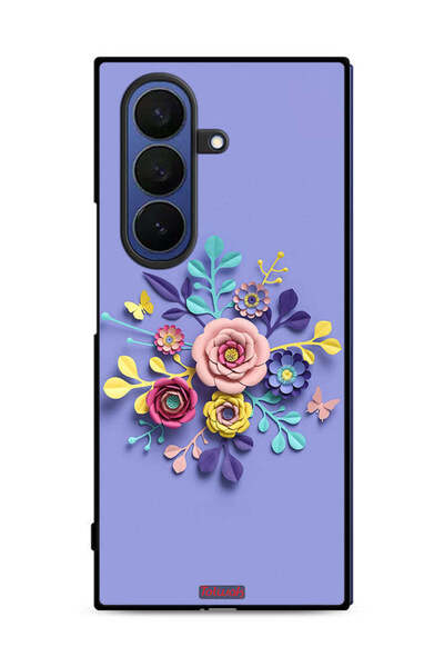 Tolwak غطاء حماية لهاتف سامسونج جالاكسي زد فولد 7 - فن الزهور