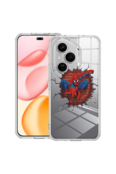 bestcase Carcasă transparentă din silicon pentru Honor 400 Pro, SpiderMan, 20...
