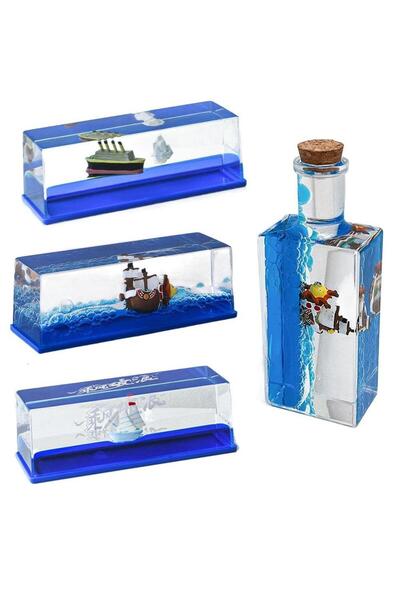 HEPBİMODA Batmayan Gemi Şişe Akvaryum