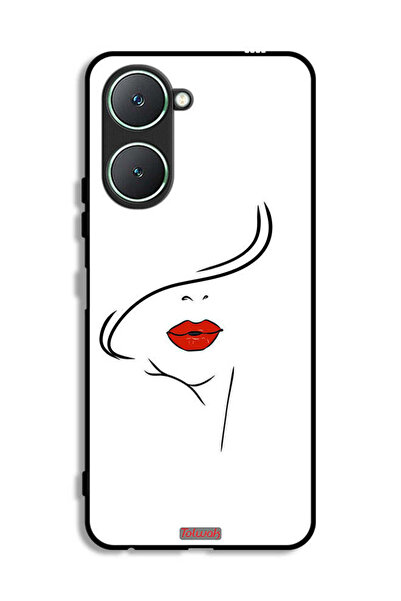 Tolwak غطاء حماية Vivo Y18i 4G برسومات وجه فتاة