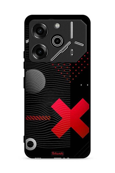 Tolwak Tecno Pova 6 Pro 5G Protective Case Cover Cross Sign