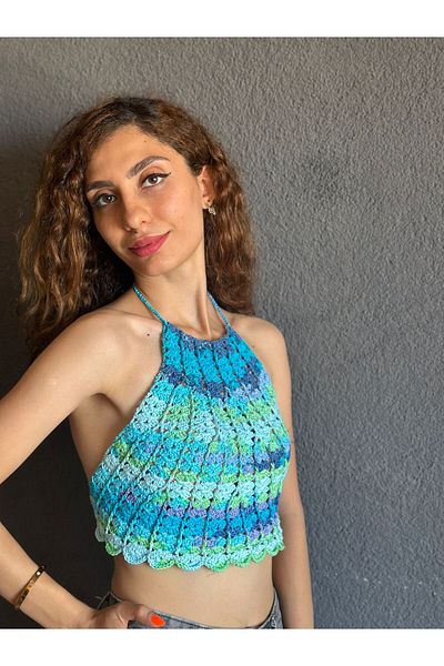 Gönülden Tasarım Hand Knitted Bustier
