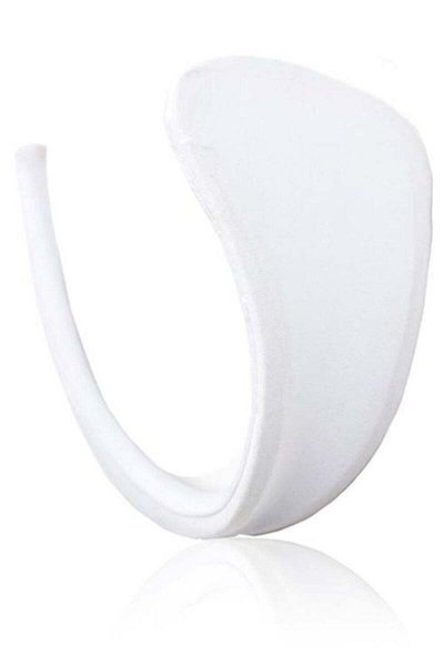WildFashion Invisible silver C-String panty made of elastic material, without side straps, White, GS1351-2