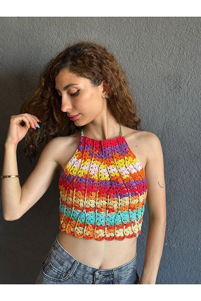 Gönülden Tasarım Hand Knitted Bustier