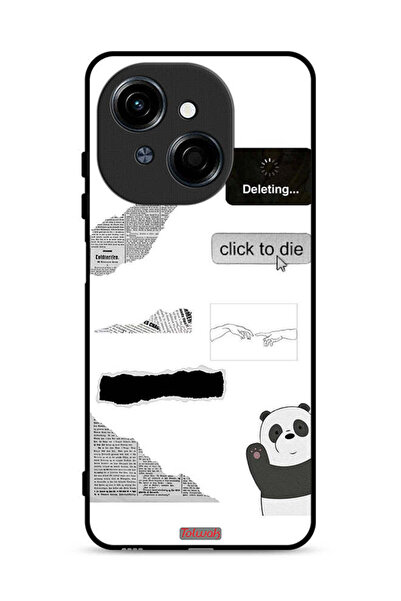 Tolwak غطاء حماية لهاتف تكنو سبارك جو 1 إس 4G، ملصق باندا