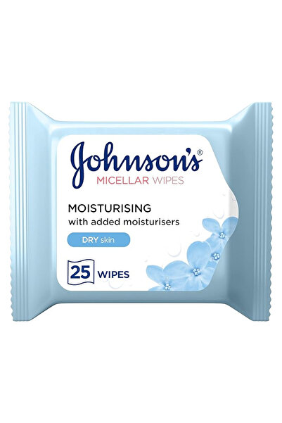 Johnson's Moisturizing Cleansing Wipes for Dry Skin, 25 Wipes