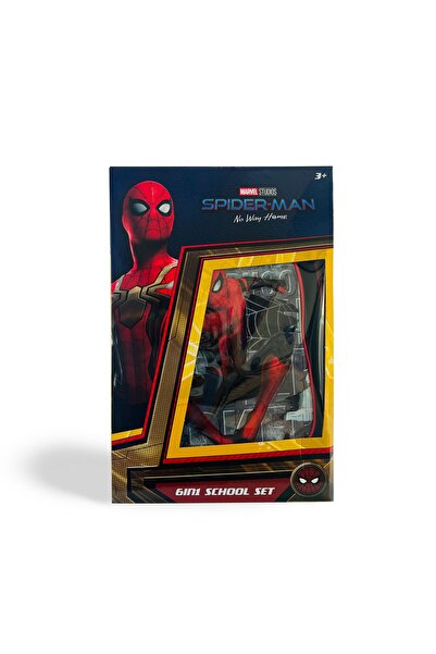 Marvel مجموعة حقيبة ظهر بعجلات سبايدرمان 6 في 1 مع حقيبة غداء، وحافظة أقلام، وصندوق غداء، وزجاجة مياه