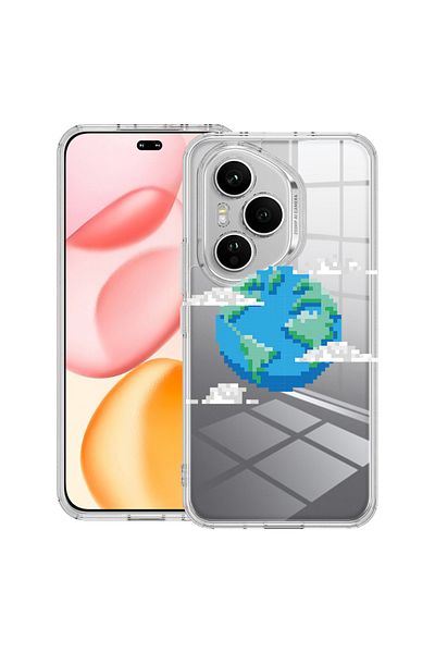 bestcase Carcasă transparentă din silicon pentru Honor 400 Pro, Minecraft Earth, 2036424 T 1683