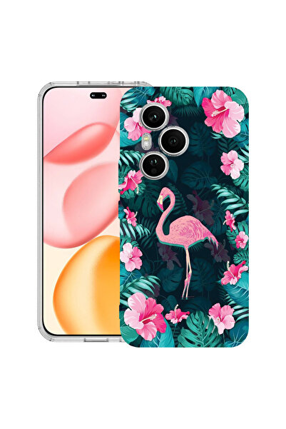 bestcase Carcasă transparentă din silicon pentru Honor 400 Pro, Flamingo, 203...