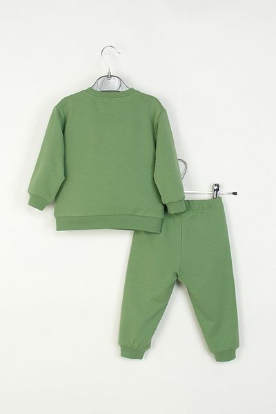 DMB BOYS & GIRLS Baby Boy Patterned Tracksuit Set Dog Printed Sweatshirt Bottom-Top Set