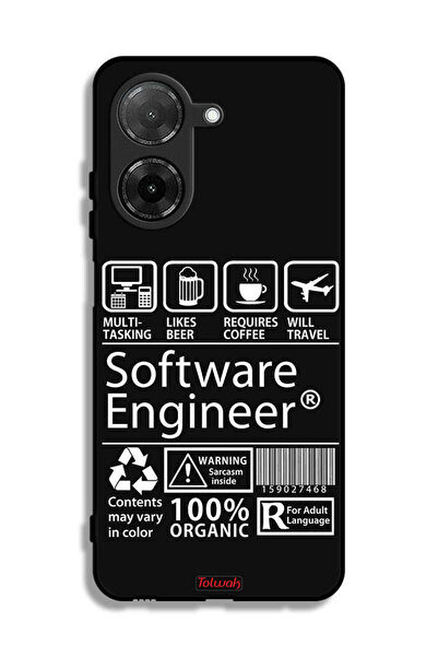 Tolwak غطاء حماية لهاتف Xiaomi Redmi A5 4G، ملصق مهندس برمجيات