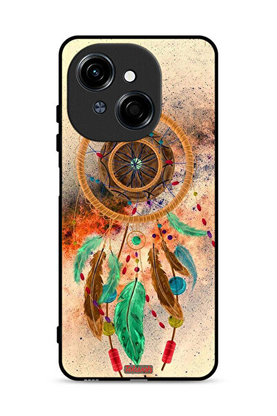 Tolwak غطاء حماية لهاتف تكنو سبارك جو 1 إس 4G بنقشة ريش ماندالا معلق