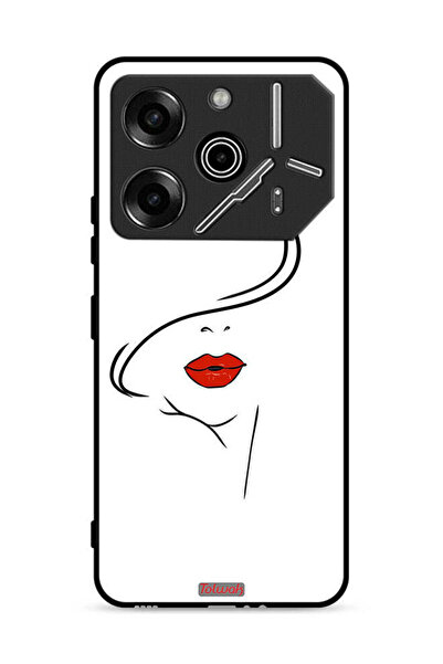 Tolwak غطاء حماية لهاتف تكنو بوفا 6 برو 5G برسومات وجه فتاة