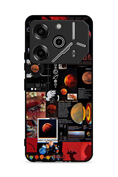 Tolwak غطاء حماية لهاتف تكنو بوفا 6 برو 5G برسومات مارس آرت