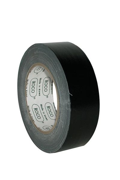 Roco Cloth Tape 1.5" x 25m Black for Strong Sealing and Repairs