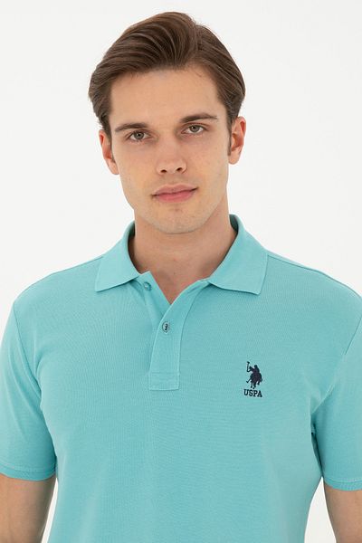 U.S. Polo Assn. Slim fit polo shirt with discreet mint logo