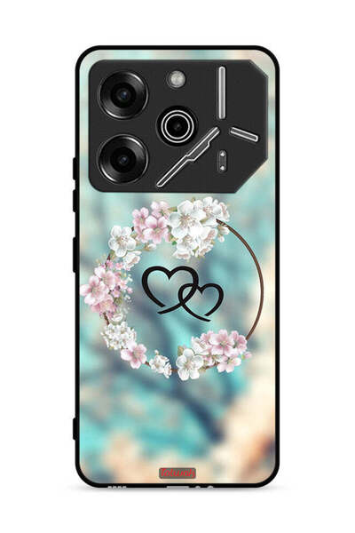 Tolwak غطاء حماية لهاتف تكنو بوفا 6 برو 5G برسومات قلوب ورسومات دائرية