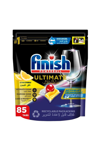 Finish ليمون ألتيميت الكل في واحد، 85 قطعة