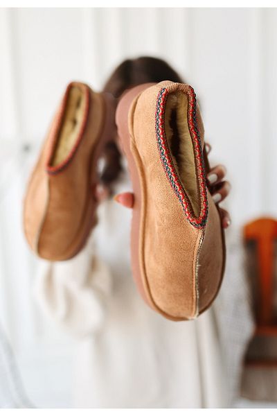 Zerenyus Foyk Tan Suede Ug Style Boots