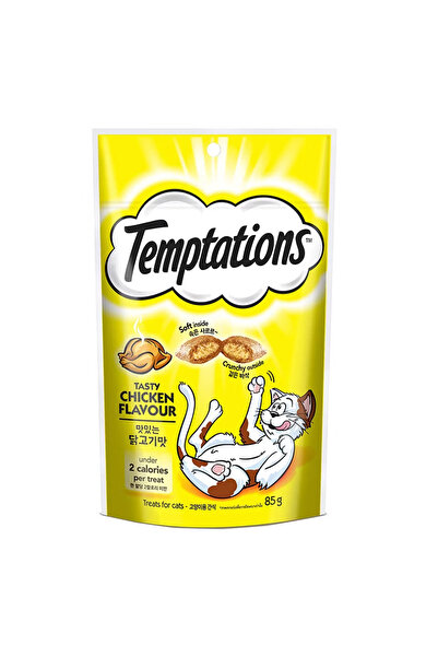 Temptations طعام القطط تيمبتيشن بنكهة الدجاج، 85 جم