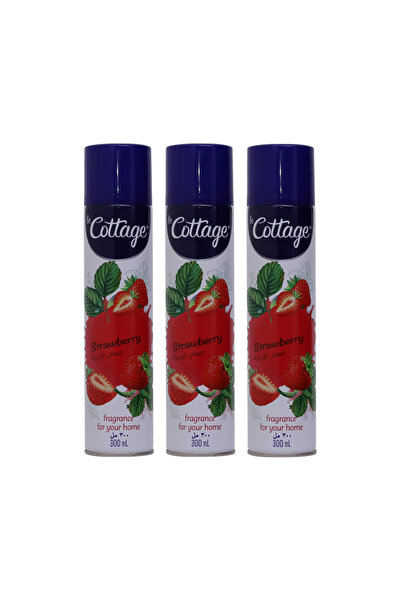 Cottage معطر جو برائحة الفراولة، 3 × 300 مل