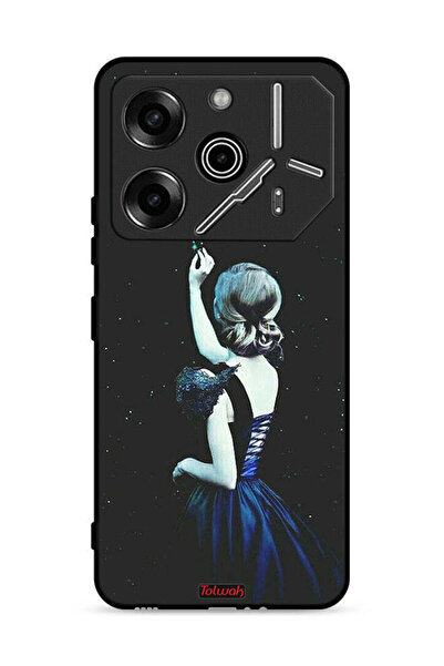 Tolwak غطاء حماية لهاتف تكنو بوفا 6 برو 5G بنقشة نجمة مؤثرة