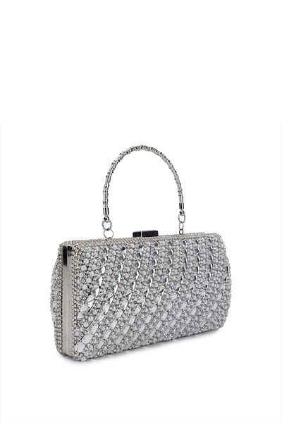 Tamer Tanca Women's Vegan Gray Evening Dress Bag