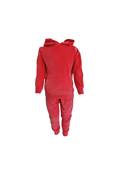 L-line fashion Children's velvet suit, two pieces, coral red, 93-98 cm, 2-3 years