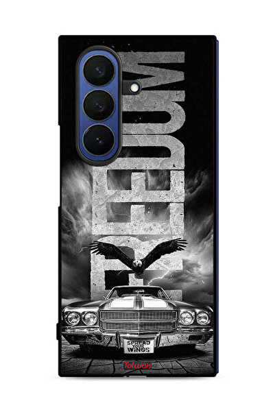 Tolwak غطاء حماية لهاتف Samsung Galaxy Z Fold7 بتصميم Freedom Art